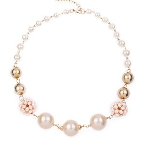 Large Glass Pearl bauble necklace